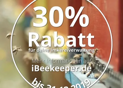30% Rabatt auf Bienenvölker-Pakete - bis zum 31.12.2019