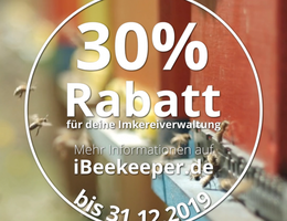 30% Rabatt auf Bienenvölker-Pakete - bis zum 31.12.2019