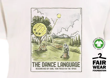 Erstes iBeekeeper T-Shirt "Die Tanzsprache" mit 15% Rabattaktion