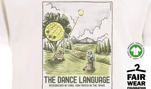 Erstes iBeekeeper T-Shirt "Die Tanzsprache" mit 15% Rabattaktion