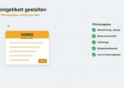 Honigetikett richtig gestalten: alle Pflichtangaben Schritt für Schritt