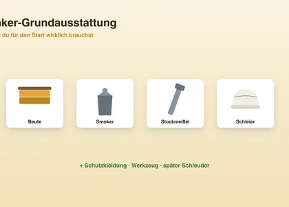 Imker-Grundausstattung: was du für den Start wirklich brauchst