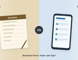 Digitale Stockkarte vs. Papier – Vergleich