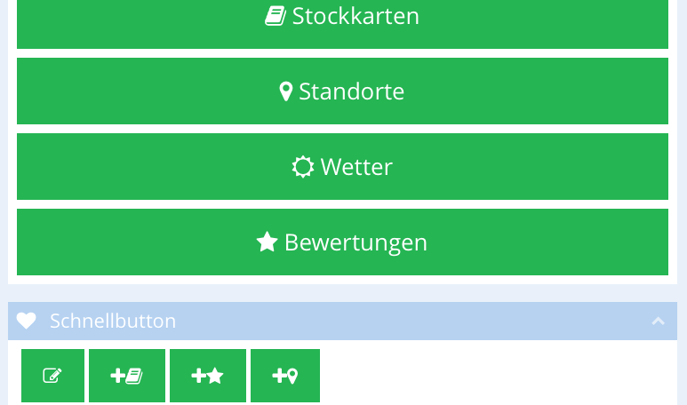 Schnellbutton für wichtige Funktionen