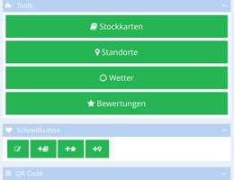 Schnellbutton für wichtige Funktionen