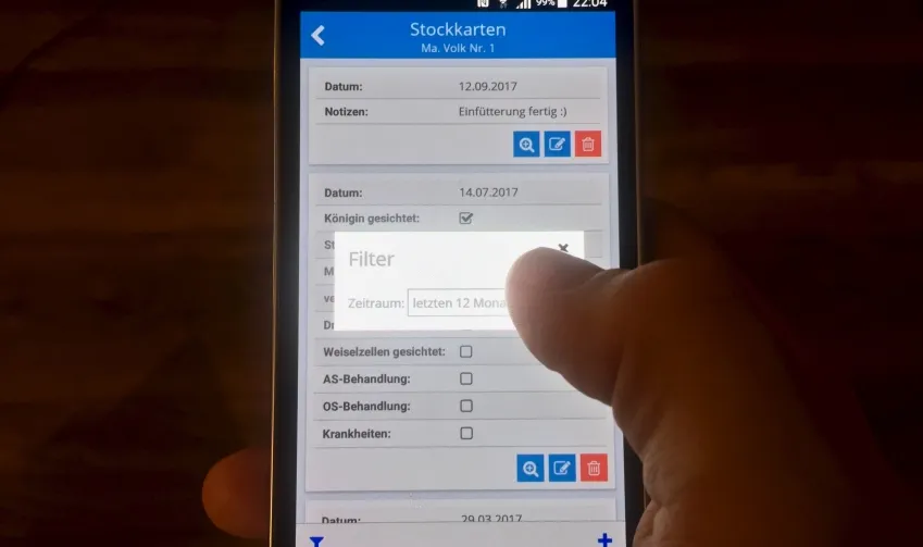 Update: Imkerapp "Bienenvölker" (2.0.0) für Android
