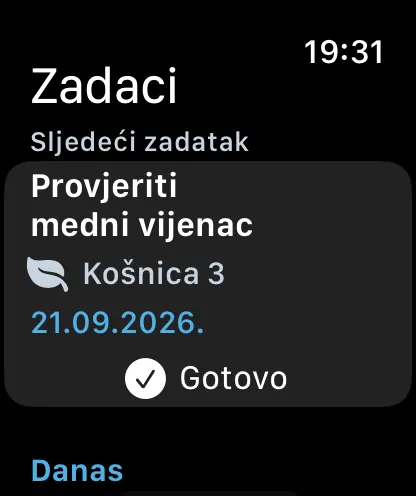 Zadaci na Apple Watchu