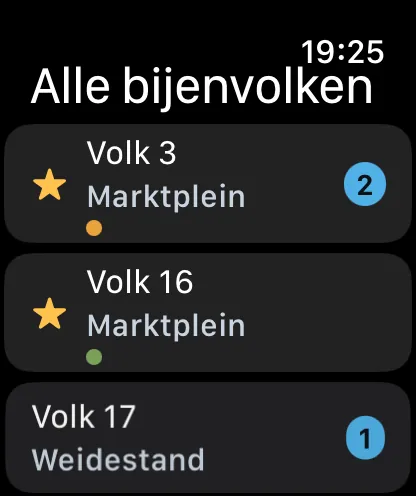 Bijenvolken op de Apple Watch
