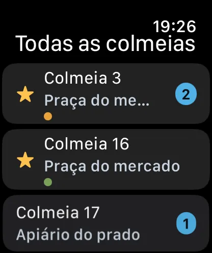 Bienenvölker no Apple Watch