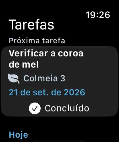Tarefas no Apple Watch