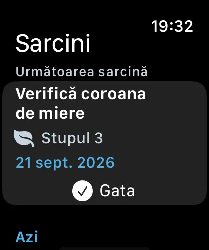 Sarcini pe Apple Watch