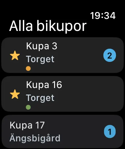 Bisamhällen på Apple Watch