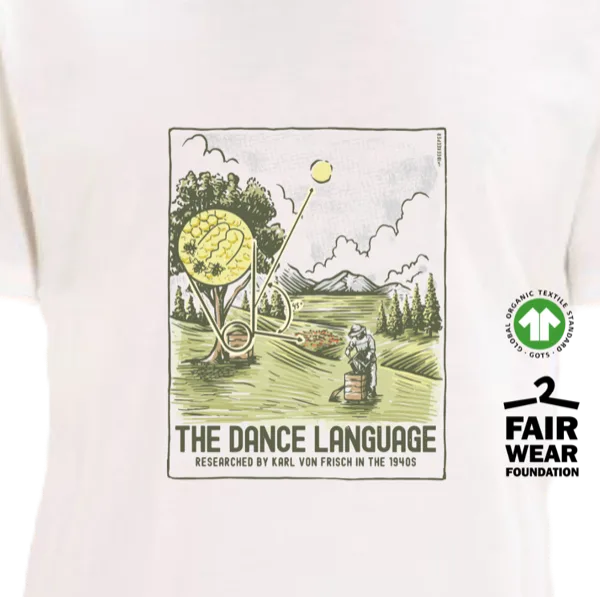 Bio-Baumwoll Imker-T-Shirt Die Tanzsprache